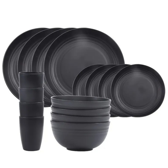 32-Piece Plastic Dinnerware Set - Picture 3 of 3